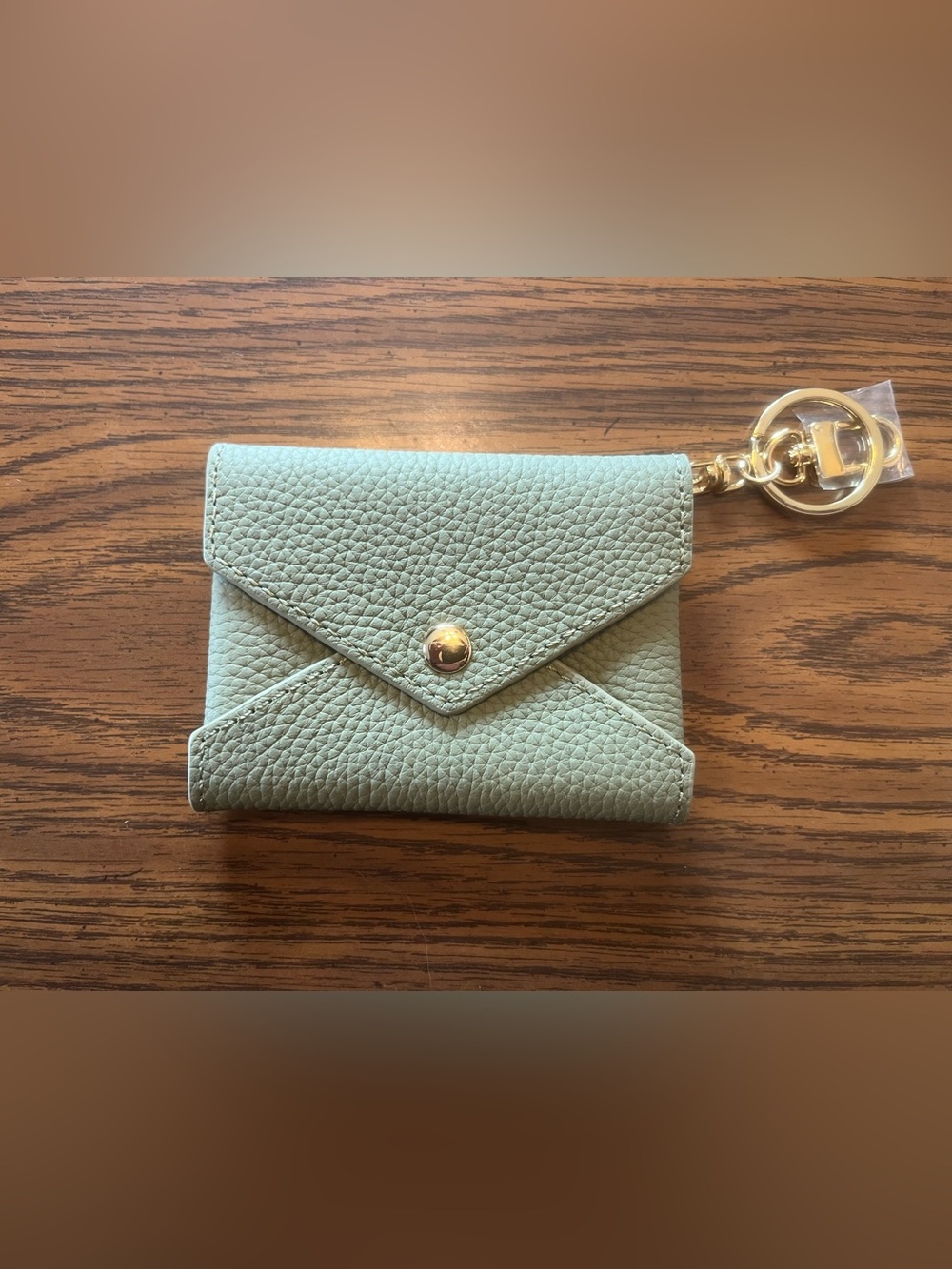 NWOT Dress Up Your Purse Mini Leather Envelope Bag Charm in Olive Green